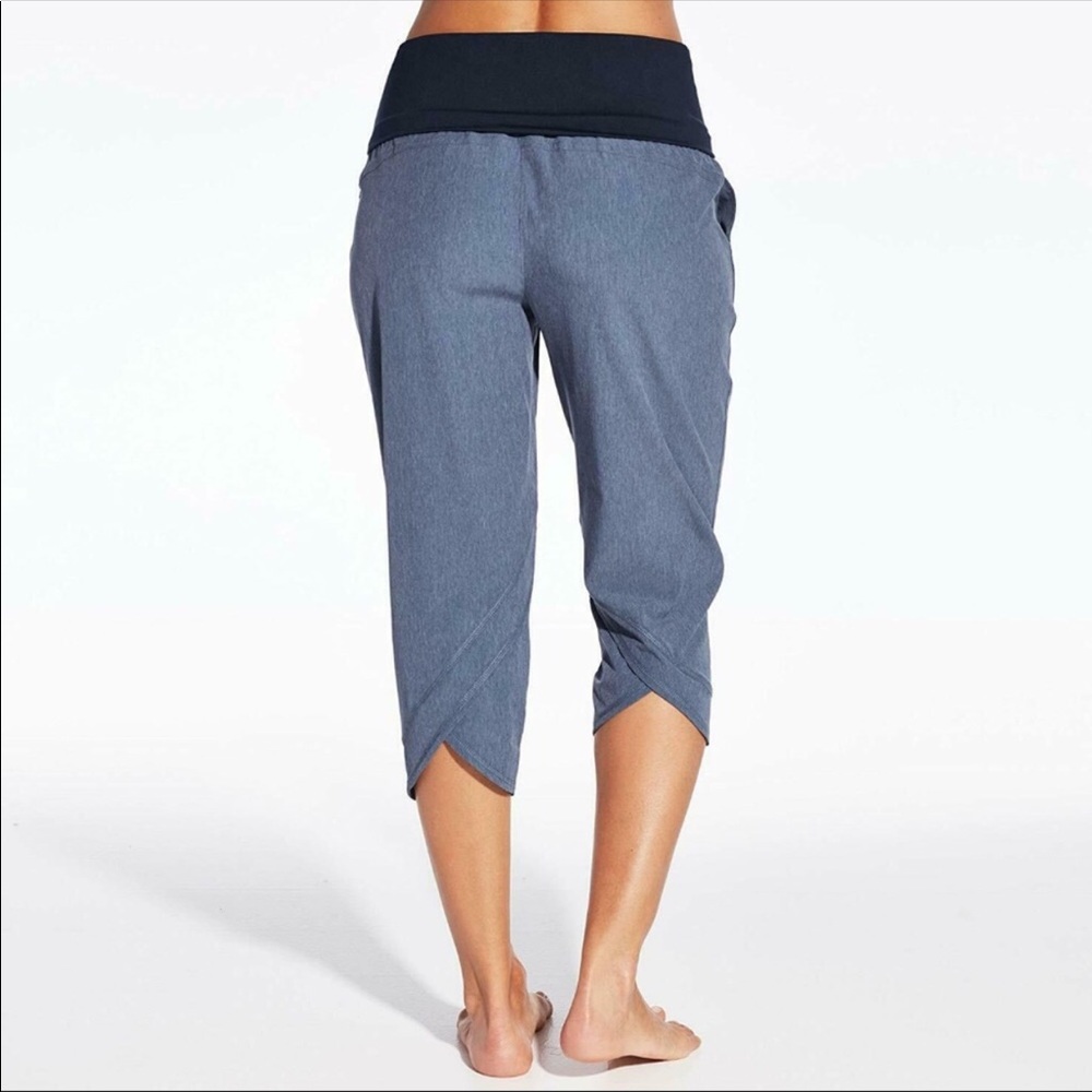 Calia Anywhere Foldover Waist Capris Blue